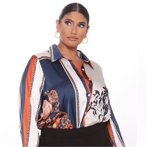 Night After Work Silk Shirt - Fashion Nova